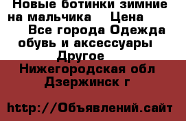 Новые ботинки зимние на мальчика  › Цена ­ 1 100 - Все города Одежда, обувь и аксессуары » Другое   . Нижегородская обл.,Дзержинск г.